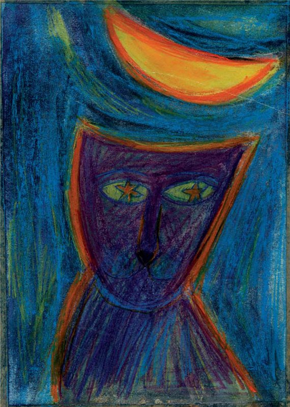 Kocour, pastel, 2006