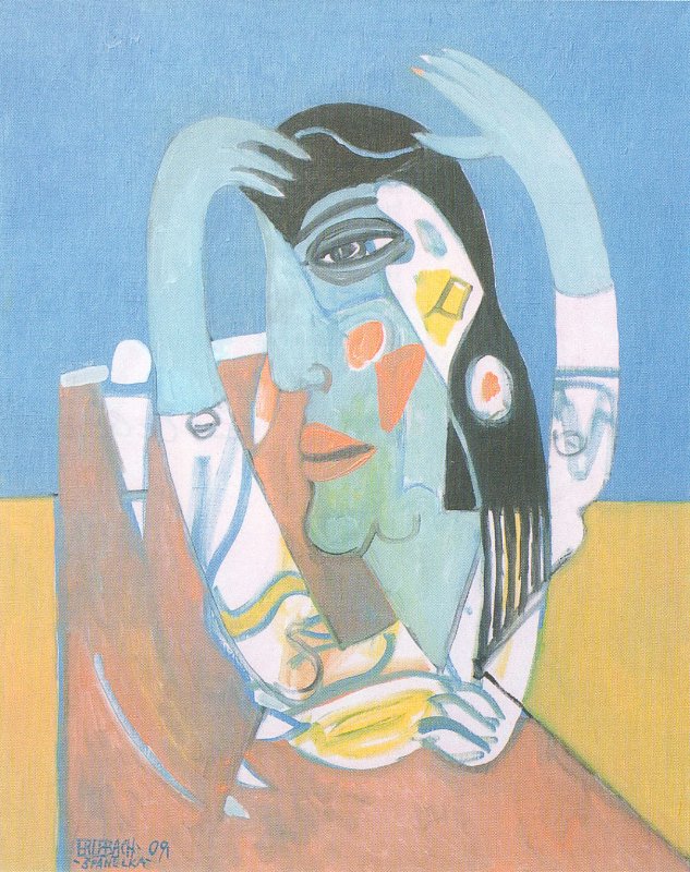 Španělka, olej na plátně, 102x82 cm, 2009